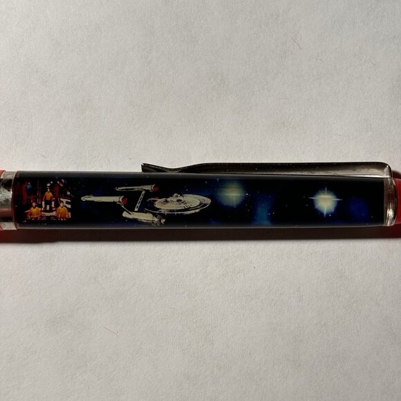 Star Trek Floaty Pen Movieland Wax Museum California Starship Enterprise Space - Picture 6 of 10